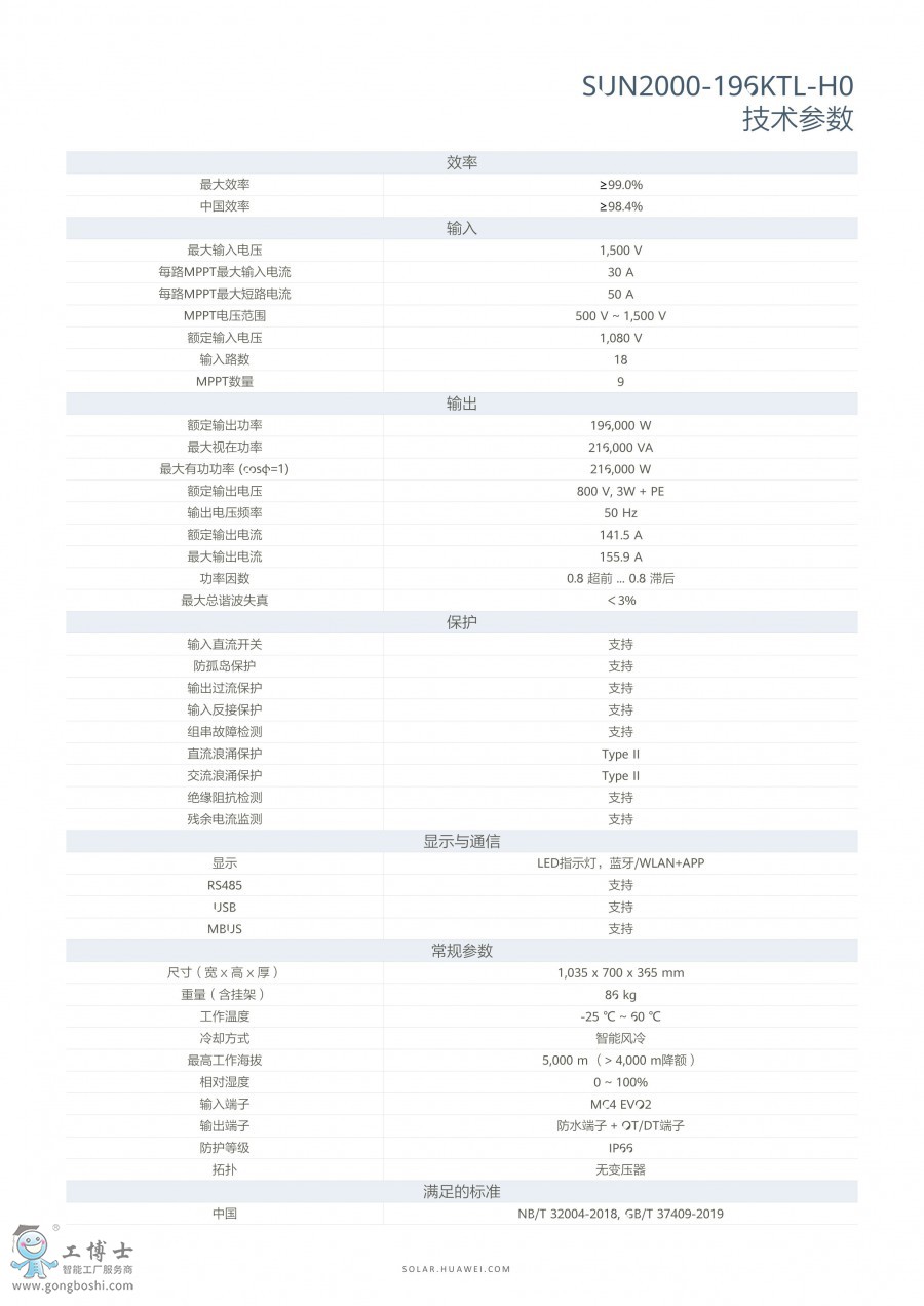 SUN2000-196KTL-H0(sh)2